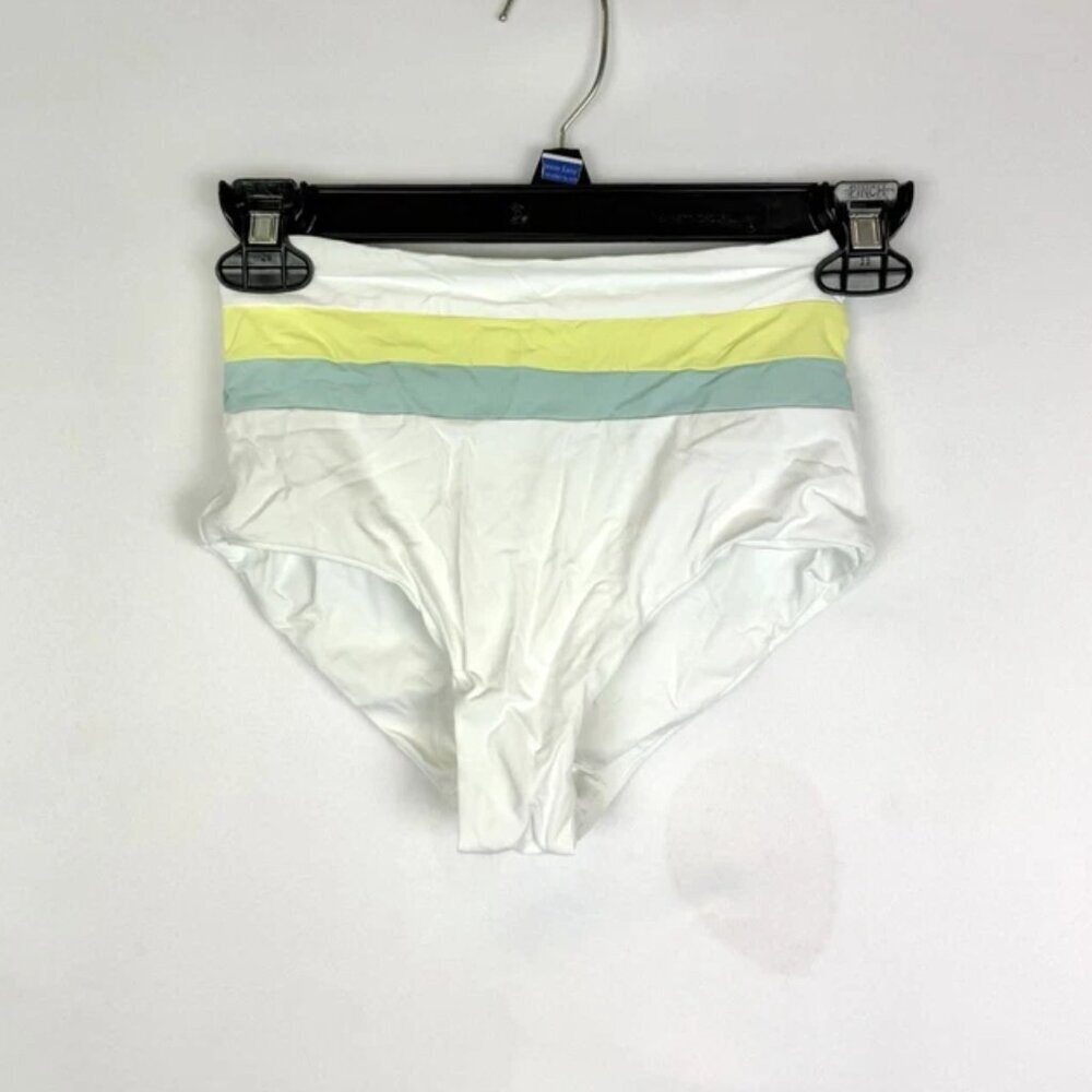 L Space Women’s White High Rise Bikini Bottom Size XS